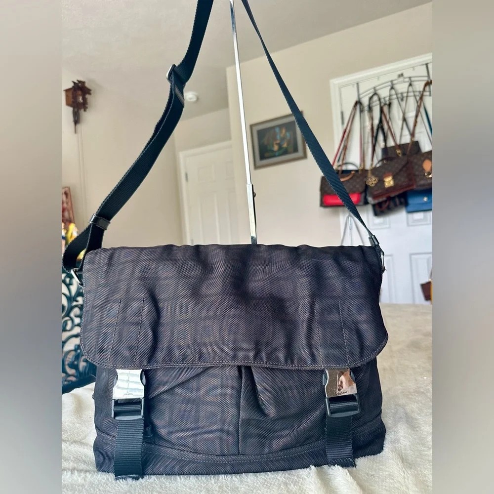 Prada Men’s Canvas Messenger Bag